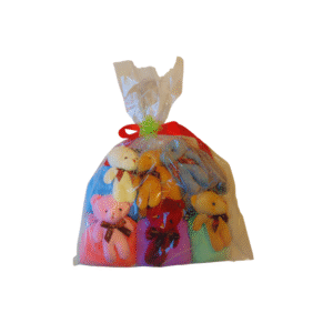 ❤️Urocze Ręczniczki dla Dzieci 30cmx30cm – Kolorowe Misie – Zestaw 6 sztuk