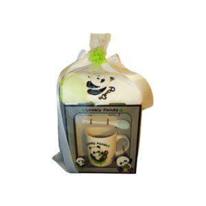 ❤️Urocze Kubki dla Dzieci z Pandą i Ręcznikiem Pandą 30cmx70cm